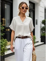 Dámská halenka NAMAYAS béžová FashionStreet RY2606