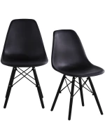 SKANDINÁVSKÁ ŽIDLE MATERA ČERNÁ KPL 2KS