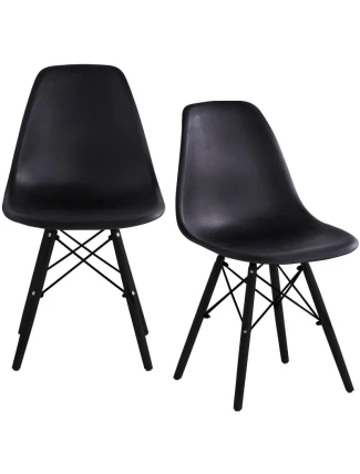 SKANDINÁVSKÁ ŽIDLE MATERA ČERNÁ KPL 2KS