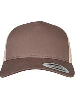 Flexfit 6506 5 panelová Retro Trucker kšiltovka 55.6506 brown/khaki
