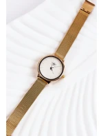 Dámské analogové hodinky Michel John Bílé zlato