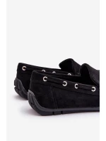 Mužské semišové návleky černé Rayan Mužské semišové návleky černé Rayan