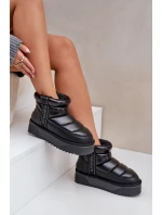 Nízké Sněhule Na Silné Podešvi D.Franklin Černé DFSH371011