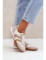 Klasické Dámské Tenisky Z Eko Kůže Béžové Maretina