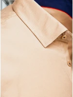 Pánská elegantní hladká béžová košile SLIM FIT FashionStreet DX2602