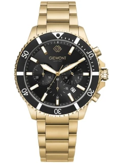 Pánské hodinky Giewont Chronograph Sapphire Gold Black GW3970-B7