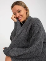 Dámský svetr LC SW 8032  tmavě šedý