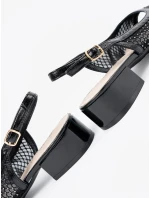 Moderní černé dámské sandály Obcas Moderní černé dámské sandály Obcas