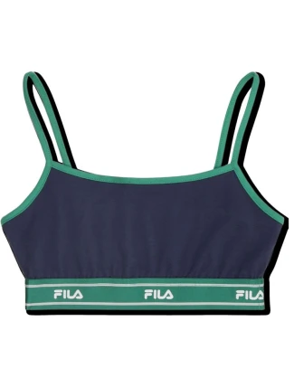 Sportovní podprsenka Fila Candelo tmavě modrá a zelená FAW1203 50004