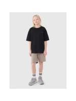 Chlapecké tričko oversize s nápisy 4F 4FJWSS25TTSHM2184-20S