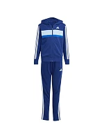 Dětské tepláky adidas Seasonal Essentials Tiberio 3-Stripes French Terry námořnická modrá JI6035