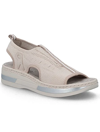 Dámské sandály na platformě růžové Rieker V59B5-31