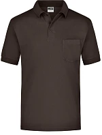 Daiber JN 26 Piqué polo s náprsní kapsou 02.0026 brown