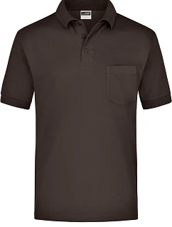 Daiber JN 26 Piqué polo s náprsní kapsou 02.0026 brown