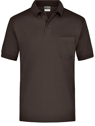 Daiber JN 26 Piqué polo s náprsní kapsou 02.0026 brown