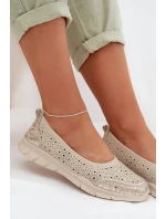 Bežové průhledné baleríny Palorette