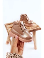 Dětské boty traper Zlate růžove Dexter