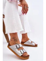 Klasické dámské pantofle Big Star LL274476 Stříbré Klasické dámské pantofle Big Star LL274476 Stříbré