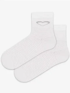 TENKÉ PONOŽKY BARVA 6-11 LET DÍVKY BÍLÉ 30-32