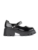 Designové dámské černé polobotky platforma Designové dámské černé polobotky platforma