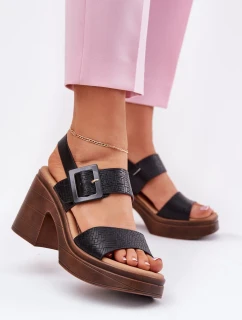 Sandály na podpatku  model 213164 Step in style