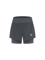 Rogelli dámské šortky 2v1 ESSENTIAL šedé XL