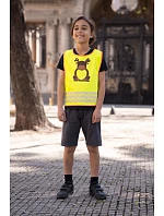 Korntex FUN Dětská bezpečnostní vesta 76.FUNY hi vis yellow/moose Korntex FUN Dětská bezpečnostní vesta 76.FUNY hi vis yellow/moose