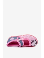 Dívčí balerínky na suchý zip HELLO KITTY růžové Shani Dívčí balerínky na suchý zip HELLO KITTY růžové Shani