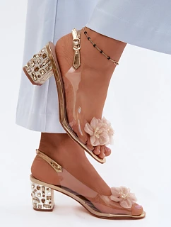 Sandály na podpatku model 228104 Step in style