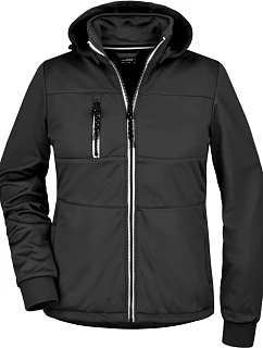 Daiber JN 1077 Dámská 3-vrstvá softshellová bunda "Maritim" 02.1077 black/black/white