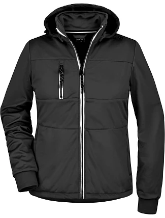 Daiber JN 1077 Dámská 3-vrstvá softshellová bunda "Maritim" 02.1077 black/black/white Daiber JN 1077 Dámská 3-vrstvá softshellová bunda "Maritim" 02.1077 black/black/white