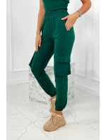 Set 3 v 1 mikina + top + kalhoty zelený