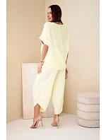 Souprava z viskózy halenka + kalhoty citronová Souprava z viskózy halenka + kalhoty citronová