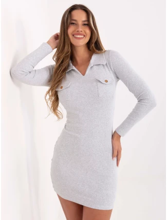 Šaty RV SK 7435.38 světle šedá Šaty RV SK 7435.38 světle šedá