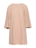 S426 Mini šaty s netopýřími rukávy - béžové S426 Mini šaty s netopýřími rukávy - béžové