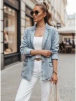 Dámská oversize džínová bunda RUNAWAY modrá FashionStreet TY4906