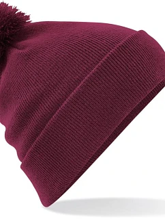 Beechfield B 426 Originální čepice s bambulí 53.0426 burgundy