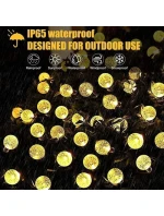 SOLÁRNÍ ZAHRADNÍ SVĚTLO GIRLANDA SOLÁRNÍ ŘETĚZ 4,9 M 40LED TEPLÁ BÍLÁ SOLÁRNÍ ZAHRADNÍ SVĚTLO GIRLANDA SOLÁRNÍ ŘETĚZ 4,9 M 40LED TEPLÁ BÍLÁ