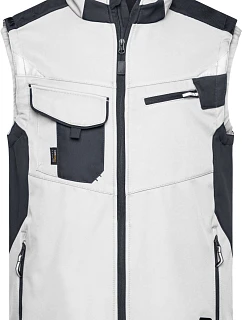 Daiber JN 845 Pracovní vesta - Strong 02.0845 white/carbon