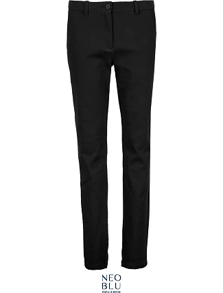 NEOBLU Gustave Women Dámské chino kalhoty 24.3179 deep black NEOBLU Gustave Women Dámské chino kalhoty 24.3179 deep black