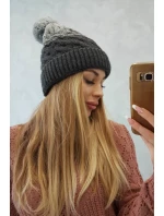 Fleecová čepice Ilona K218 graphite+grey