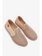 Pánské Děrované Tenisky Béžové Koboru