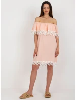 LK SK 506987 šaty.04X broskev LK SK 506987 šaty.04X broskev