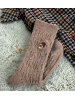 Magnetis ponožky YN5042 Medvídek melanžový