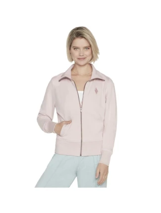Skechers The Hoodless Hoodie Diamond Jacket W3JA262-LPK Pink L