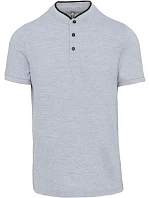 Kariban K 223 Pánské polo s mao límcem 20.K223 oxford grey/black Kariban K 223 Pánské polo s mao límcem 20.K223 oxford grey/black