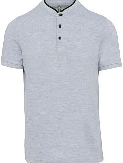 Kariban K 223 Pánské polo s mao límcem 20.K223 oxford grey/black
