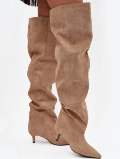 Kozačky na podpatku  model 219136 Step in style