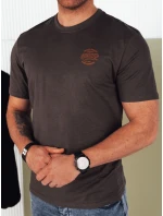 Pánské tmavě šedé tričko s potiskem FashionStreet RX5416