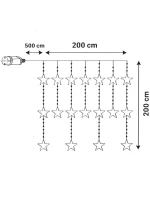 Světelné závěsy na vánoční stromek 200x200 CM 415LED STARS MULTIKOLOR Světelné závěsy na vánoční stromek 200x200 CM 415LED STARS MULTIKOLOR